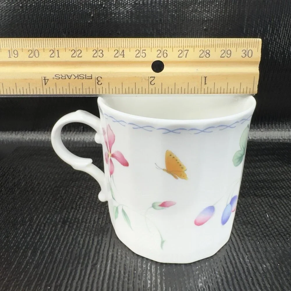 MIKASA Maxima‎ Super Strong Fine China Sorrento Coffee Mug Cup Set 2 Mugs Cups